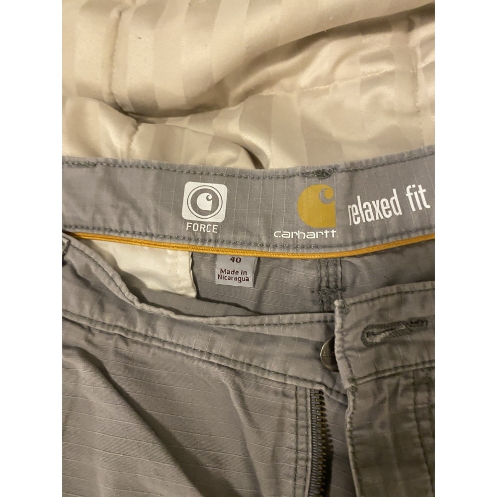 CARHARTT mens grey relaxed fit shorts Size 40, 0220 - Picture 5 of 6